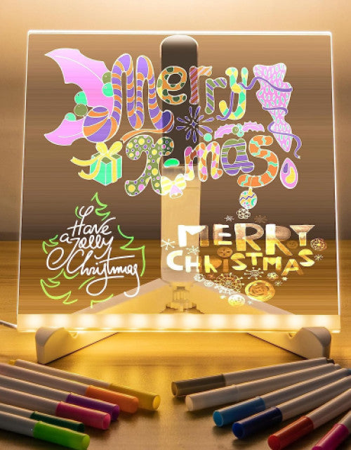 3D LED Light Glass Acrylic Writing pad
