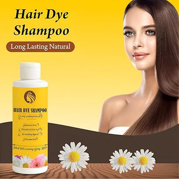 Long Lasting Natural Hair Dye Shampoo 100ML (Pack of 2)