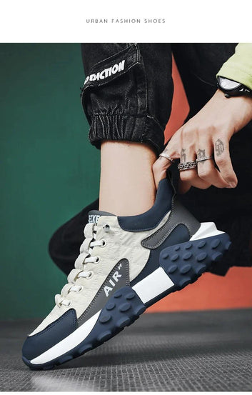 Men's Thick Base Casual Sneakers for Everyday Comfort