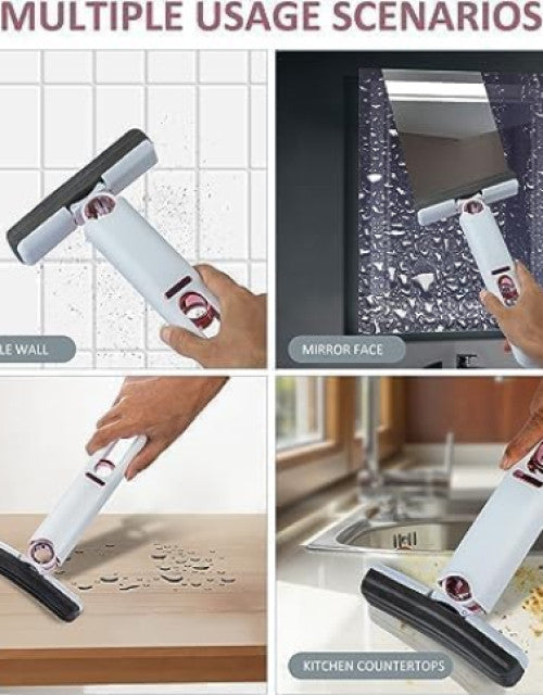 Mini Mop Kitchen Cleaning Tool Car Desk Office Self-Squeeze Short MOP